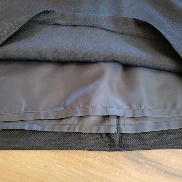 NWT SAG HARBOR SUIT Black Pencil Skirt Lined Modest Textured Size 18 - Picture 7 of 8